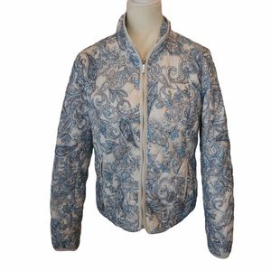 LANDS END Women's Floral Paisley Winter Fall Jacke